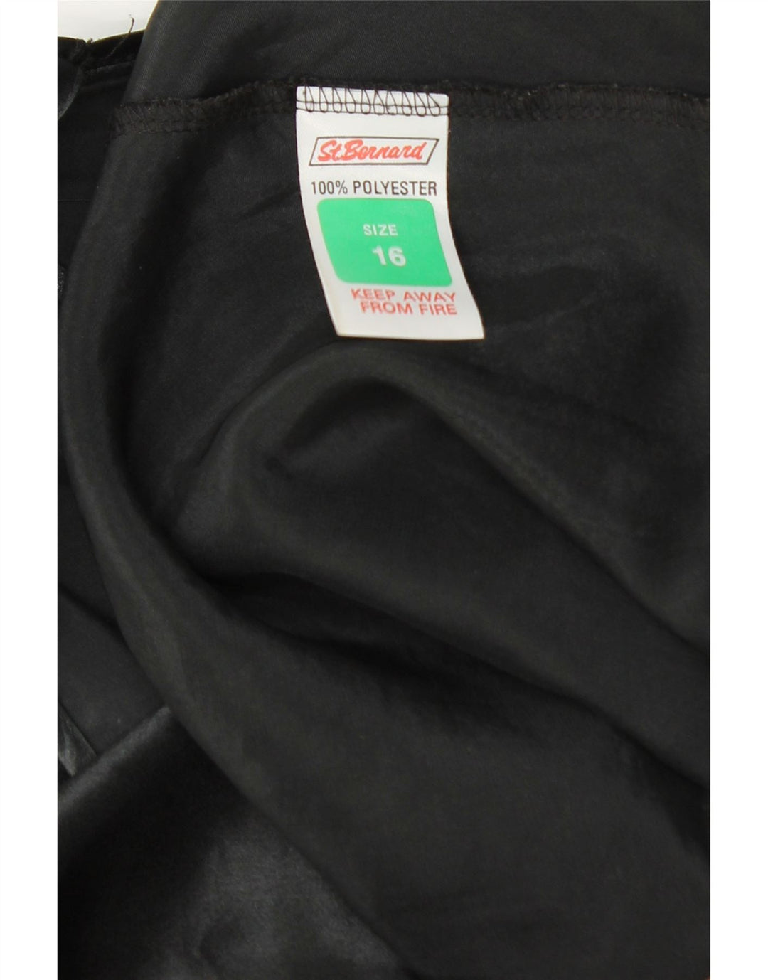 ST. BERNARD Damen Slip Dress UK 16 Large Schwarz Polyester