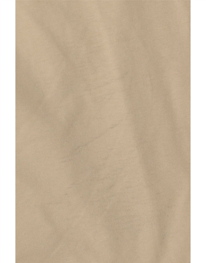 Richmond Herren Grafik-Oberteil, langärmelig, mittelbeige Baumwolle