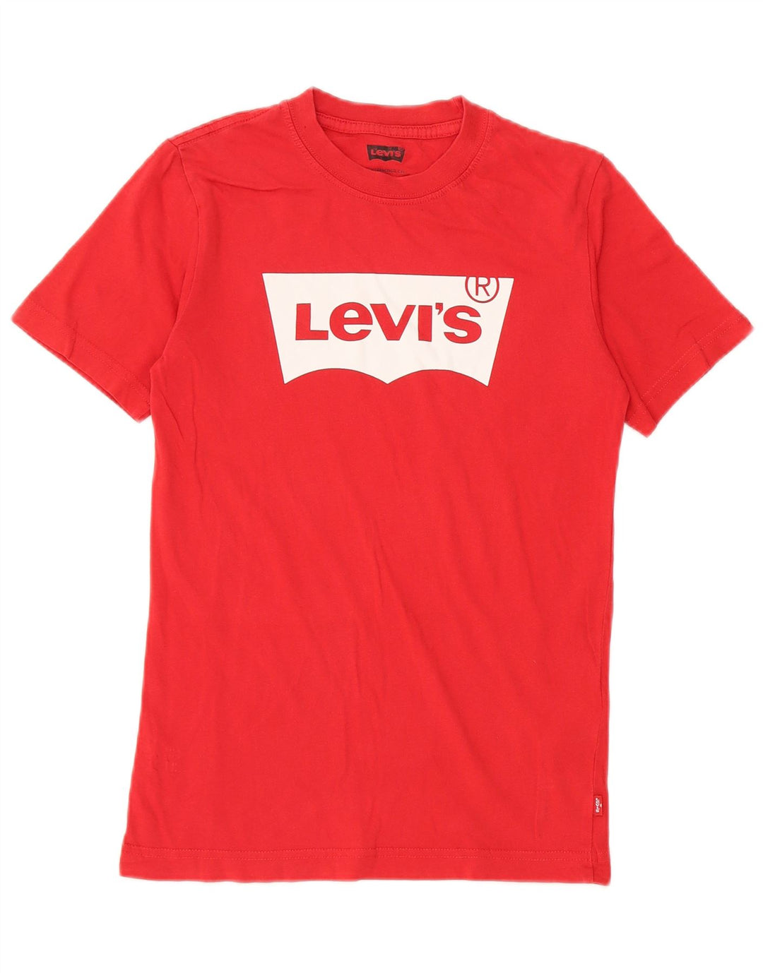 LEVI'S Jungen-T-Shirt mit Grafik, 11–12 Jahre, rote Baumwolle