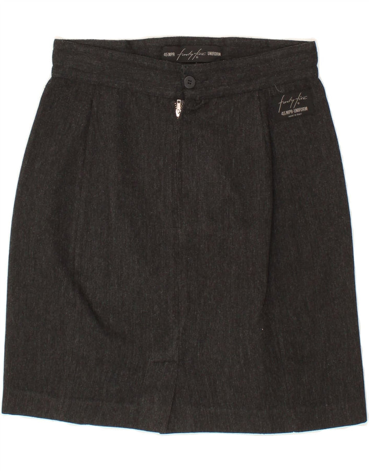 UNIFORM Womens Straight Skirt IT 44 Medium W28 Grey Polyester Vintage Uniform and Second-Hand Uniform from Messina Hembry 