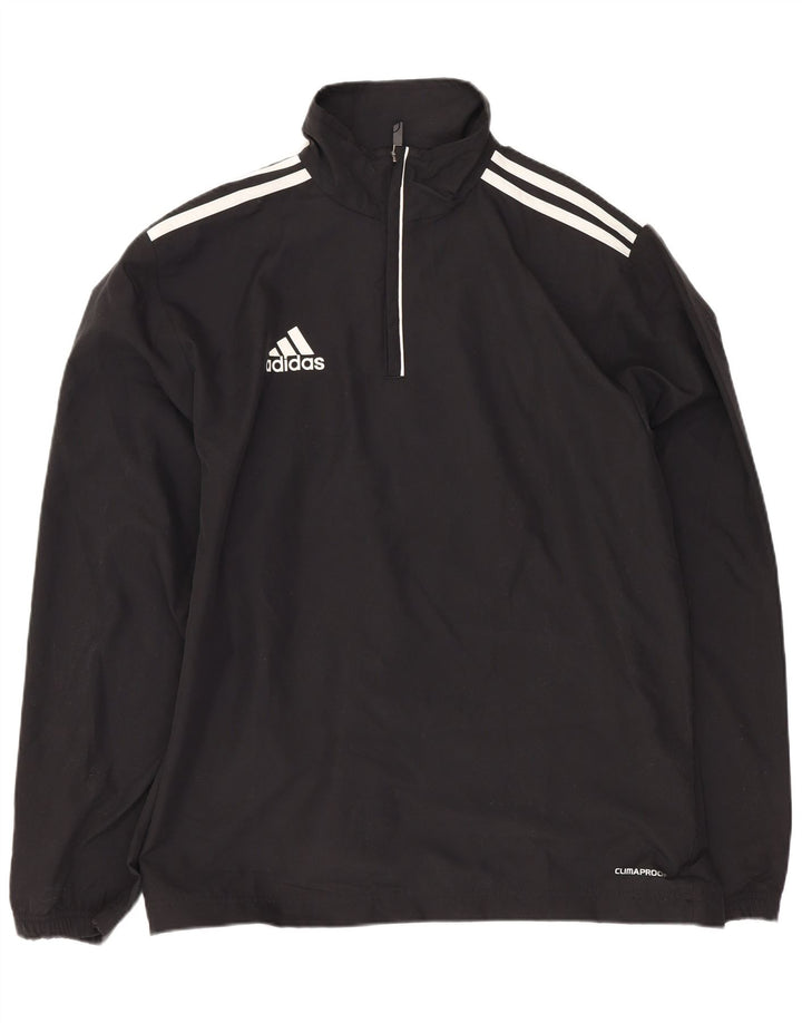 Adidas Herren Clima Proof Pullover Trainingsanzug Top UK 34/36 Small Schwarz