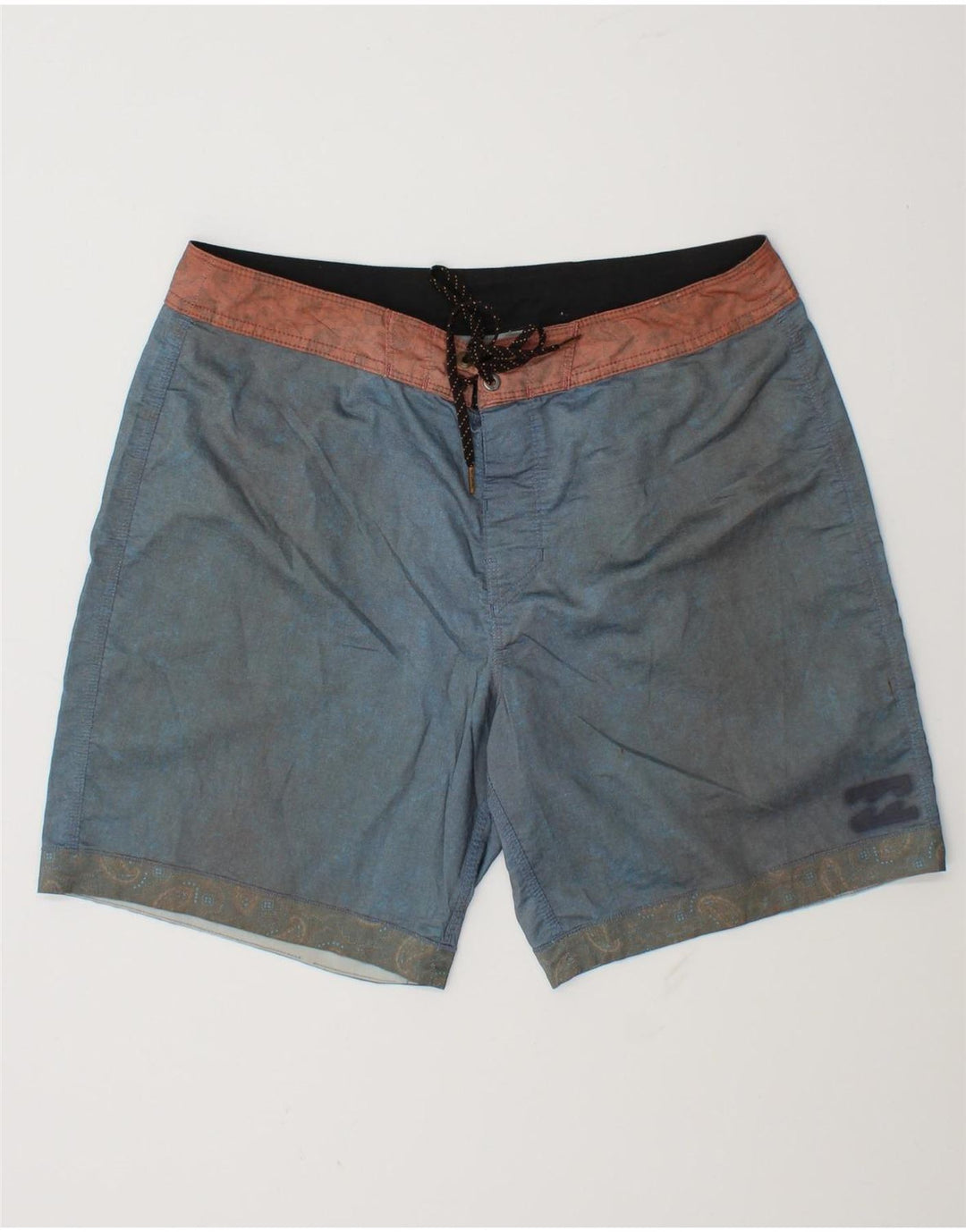 Billabong Herren-Badeshorts aus mittelblauer Baumwolle