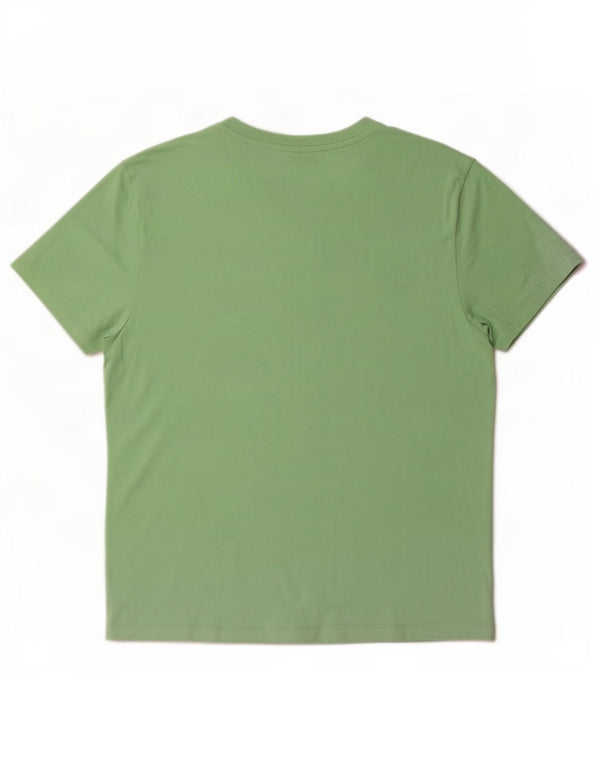 Marc O'Polo Womens Graphic T-Shirt Top UK 16 Large Green Cotton