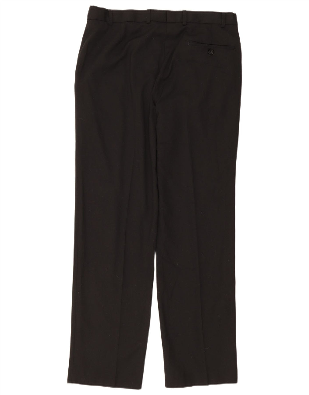 Gerade Herren-Anzughose von Marks & Spencer, W34, L33, Schwarz, Polyester