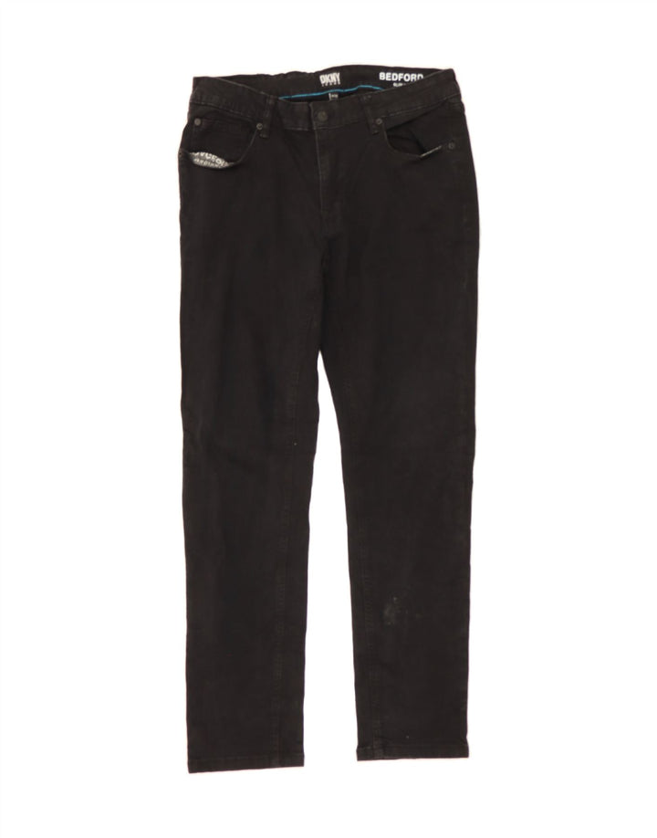 DKNY Mens Bedford Slim Jeans W32 L30 Black Cotton Vintage Dkny and Second-Hand Dkny from Messina Hembry 
