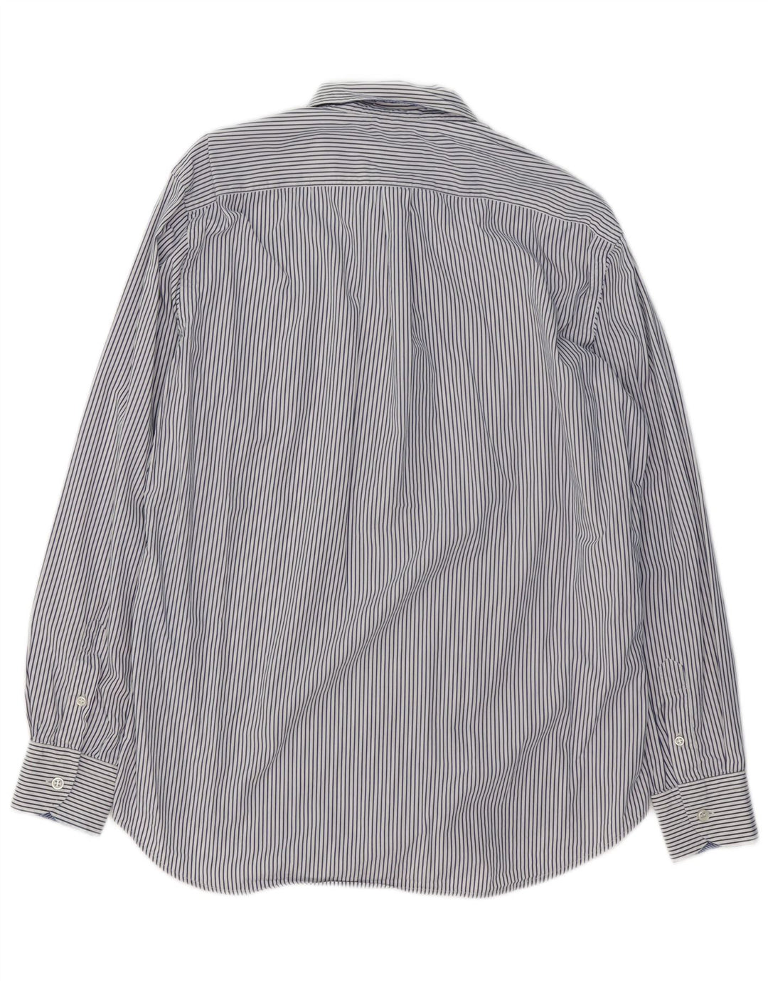 HARMONT & BLAINE Herren-Hemd mit normaler Passform, XL, blaue Nadelstreifen-Baumwolle