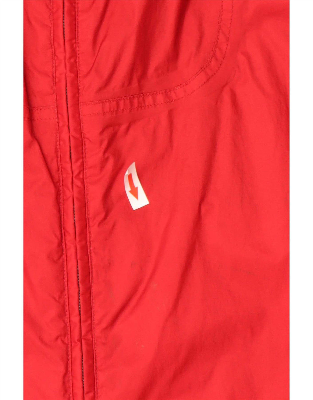 Adidas Herren-Regenjacke mit Kapuze, UK 44/46, großes rotes Polyamid