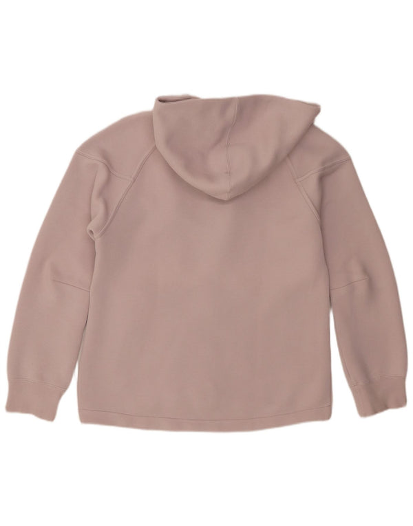 Nike Damen Zip Hoodie Pullover UK 14 Mittelrosa