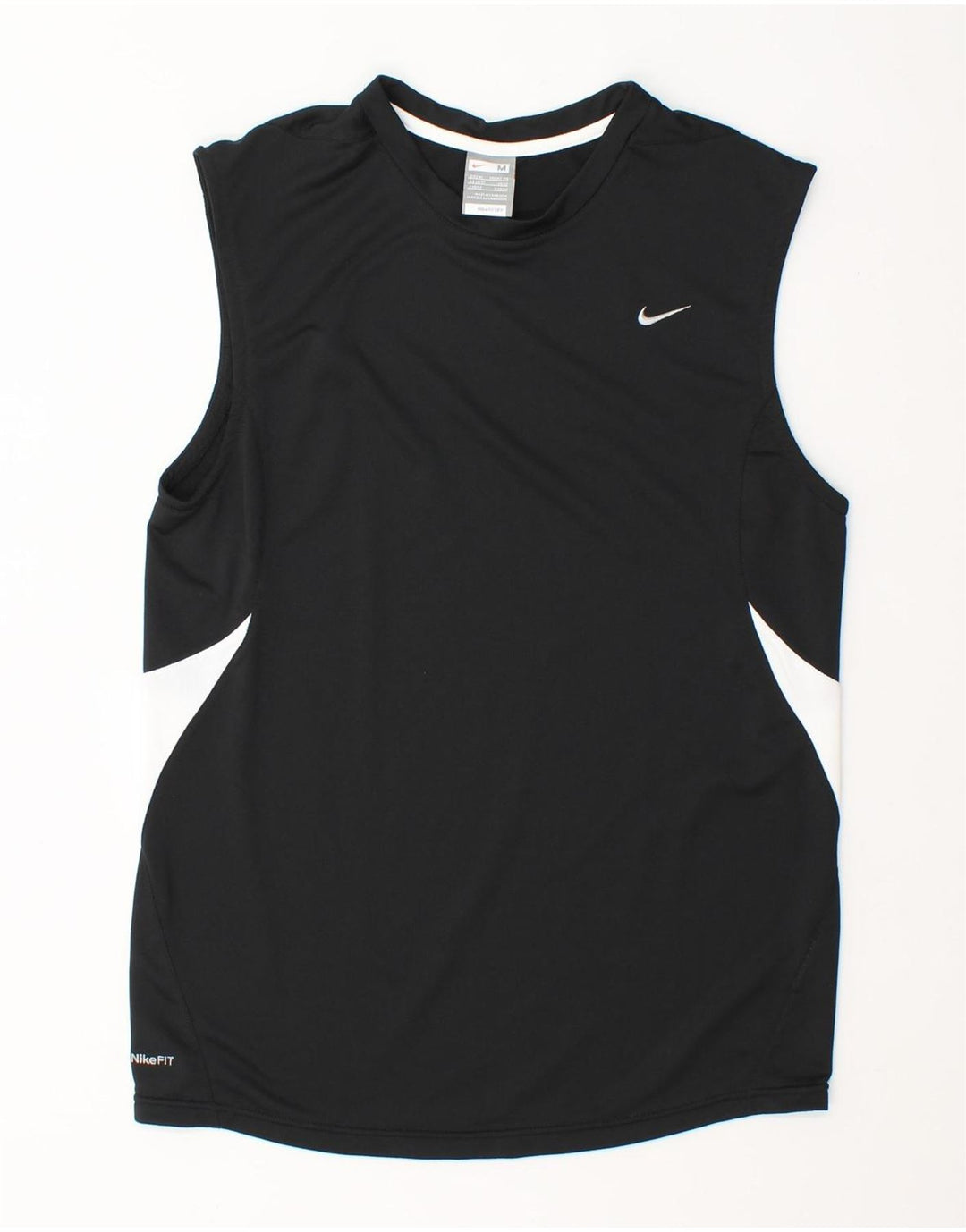 Nike Herren Weste Top UK 39/41 Medium Schwarz Colourblock