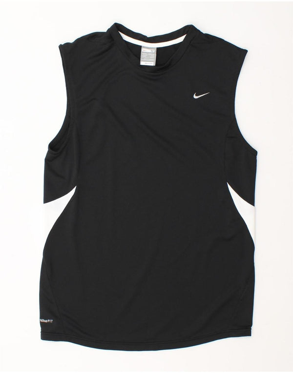 Nike Herren Weste Top UK 39/41 Medium Schwarz Colourblock