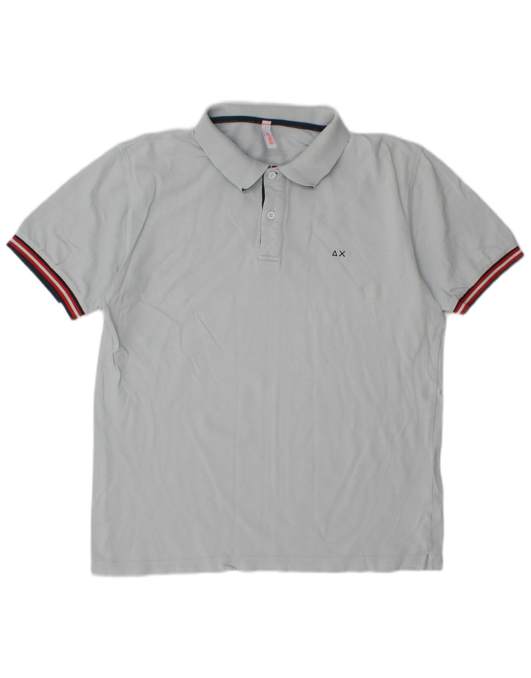 SUN68 Jungen-Poloshirt, 15–16 Jahre, groß, graue Baumwolle