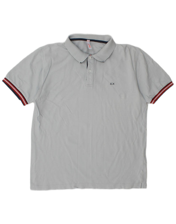 SUN68 Jungen-Poloshirt, 15–16 Jahre, groß, graue Baumwolle