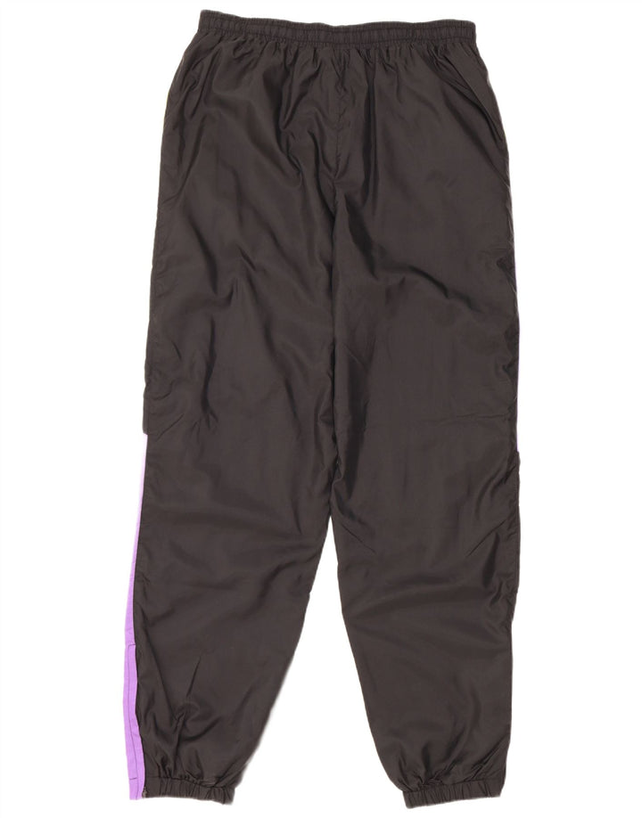 Vintage Herren-Trainingshose, Jogginghose, Mittelschwarz, Colourblock-Nylon