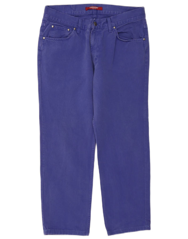 Carrera Damen 700 Straight Casual Hose IT 50 XL W34 L26 Blaue Baumwolle