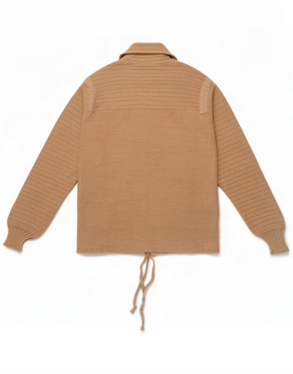 Vintage Herren Cardigan Pullover UK 12 Medium Beige