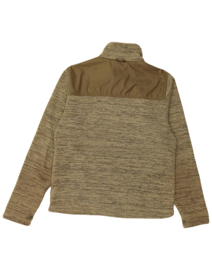 JACK WOLFSKIN Herren-Trainingsanzug, Oberteil, Jacke, klein, Khaki, geflecktes Polyester