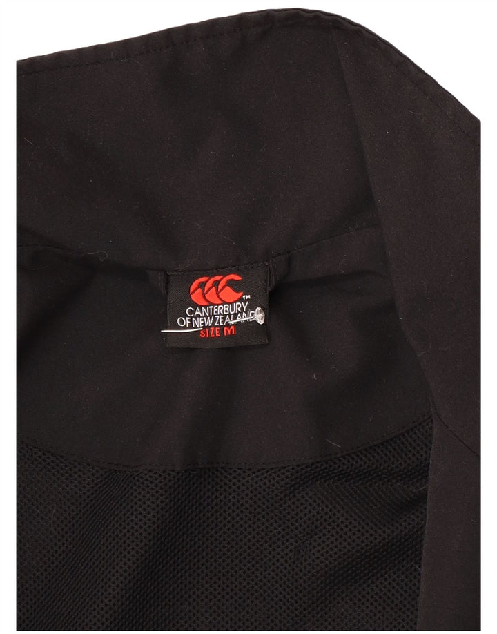Canterbury Herren-Trainingsanzug-Top-Jacke, Mittelschwarz, Farbblock