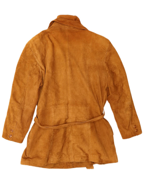 Conbipel Damen Wildlederjacke IT 42 Medium Beige Leder
