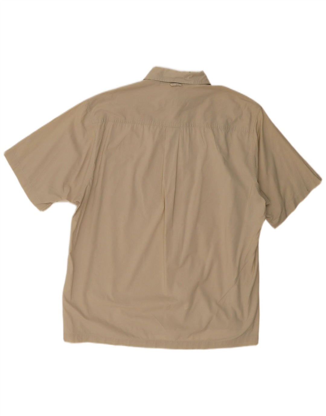 Timberland Herren Kurzarm-Hemd mit lockerer Passform, mittlere Khaki-Baumwolle