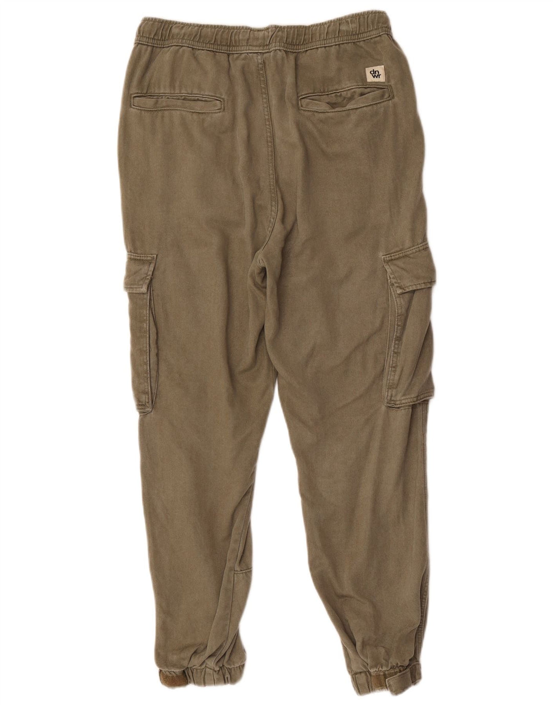 Zara Herren Jogger Cargo Hose Medium W31 L26 Khaki Lyocell