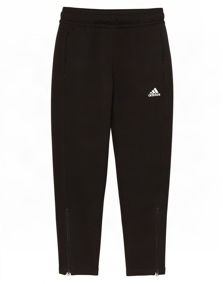 Adidas Trainingshose für Jungen, 7–8 Jahre, schwarzes Polyester