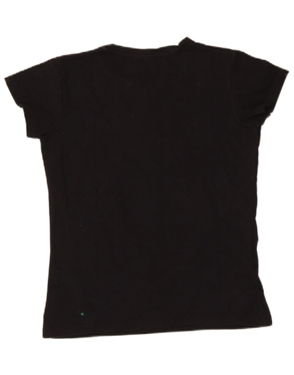 Umbro Grafik-T-Shirt für Mädchen, 15–16 Jahre, 2XL, schwarze Baumwolle