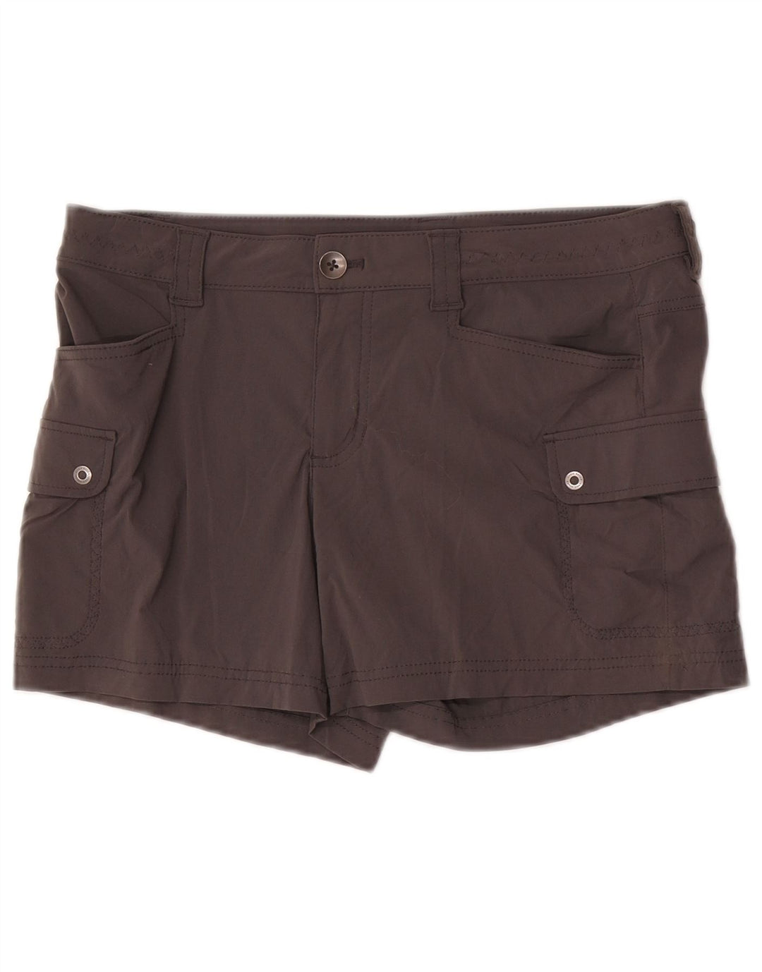 Eddie Bauer Damen Cargoshorts US 8 Medium W32 Graues Nylon