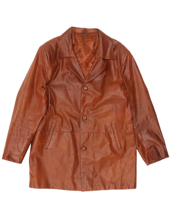 Vintage Herren Lederjacke UK 44 2XL Braun