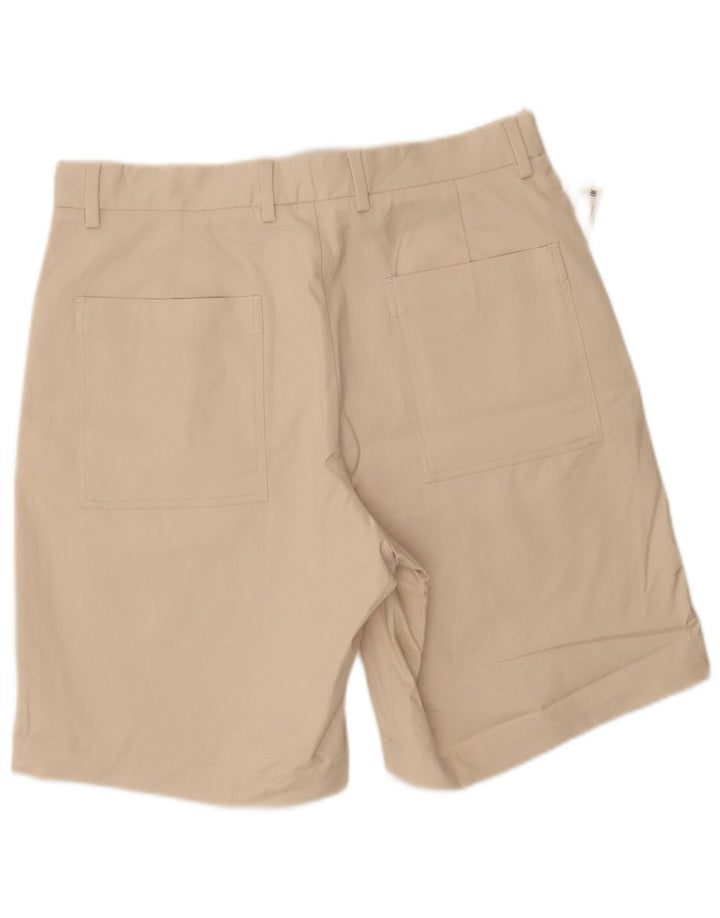 Zara Herren Chinoshorts W32 Mittelbeige Baumwolle