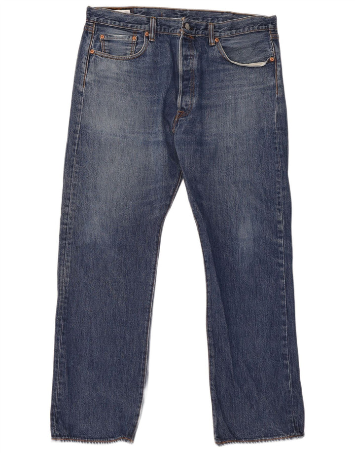 Levi's Herren 501 Straight Jeans W38 L30 Blaue Baumwolle