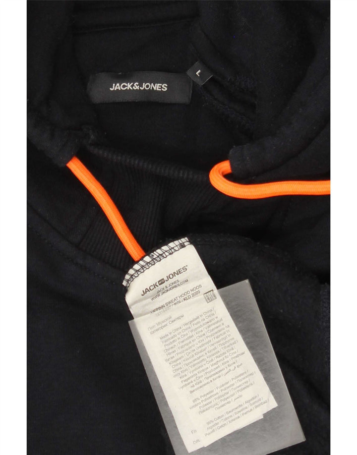 Jack & Jones Herren-Kapuzenpullover, groß, marineblau, Polyester