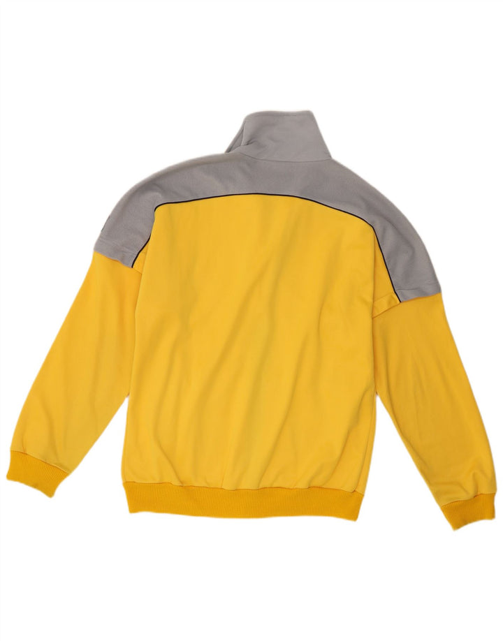 Mec Sport Herren-Trainingsanzug-Top-Jacke IT 46 Small Yellow Colourblock