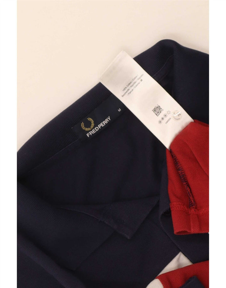 Fred Perry Herren-Poloshirt, mittelgroß, mehrfarbig, Colourblock-Baumwolle