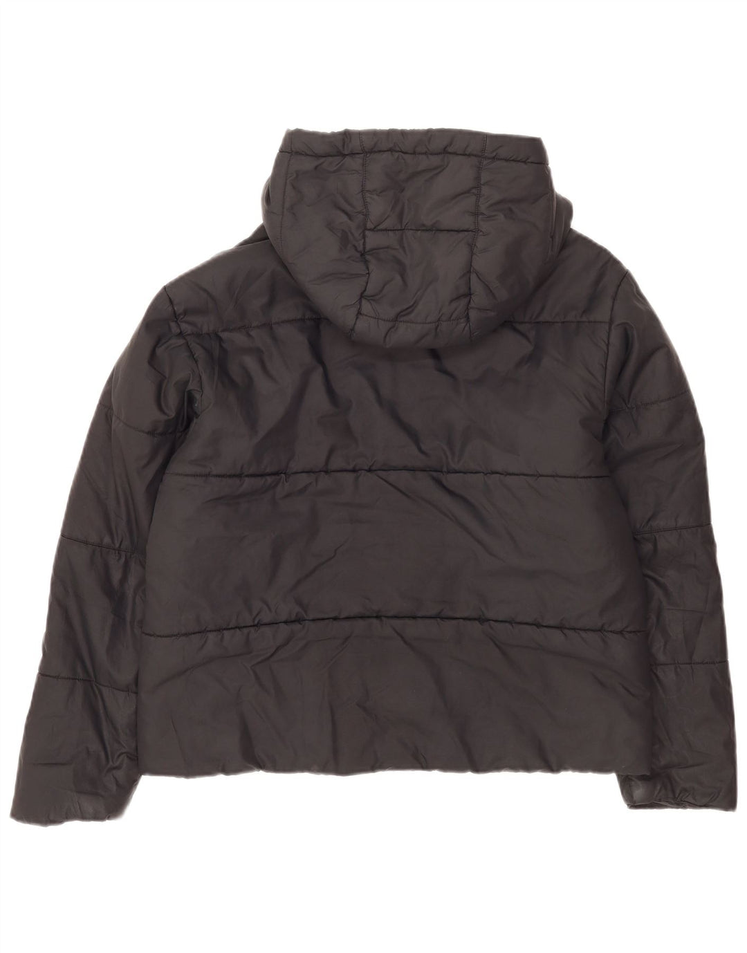 Nike Damen Kapuzenjacke, wendbar, gepolstert, UK 16, Größe L, Schwarz, Polyester