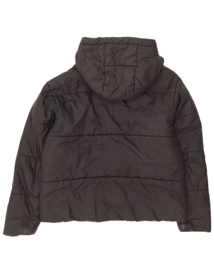 Nike Damen Kapuzenjacke, wendbar, gepolstert, UK 16, Größe L, Schwarz, Polyester