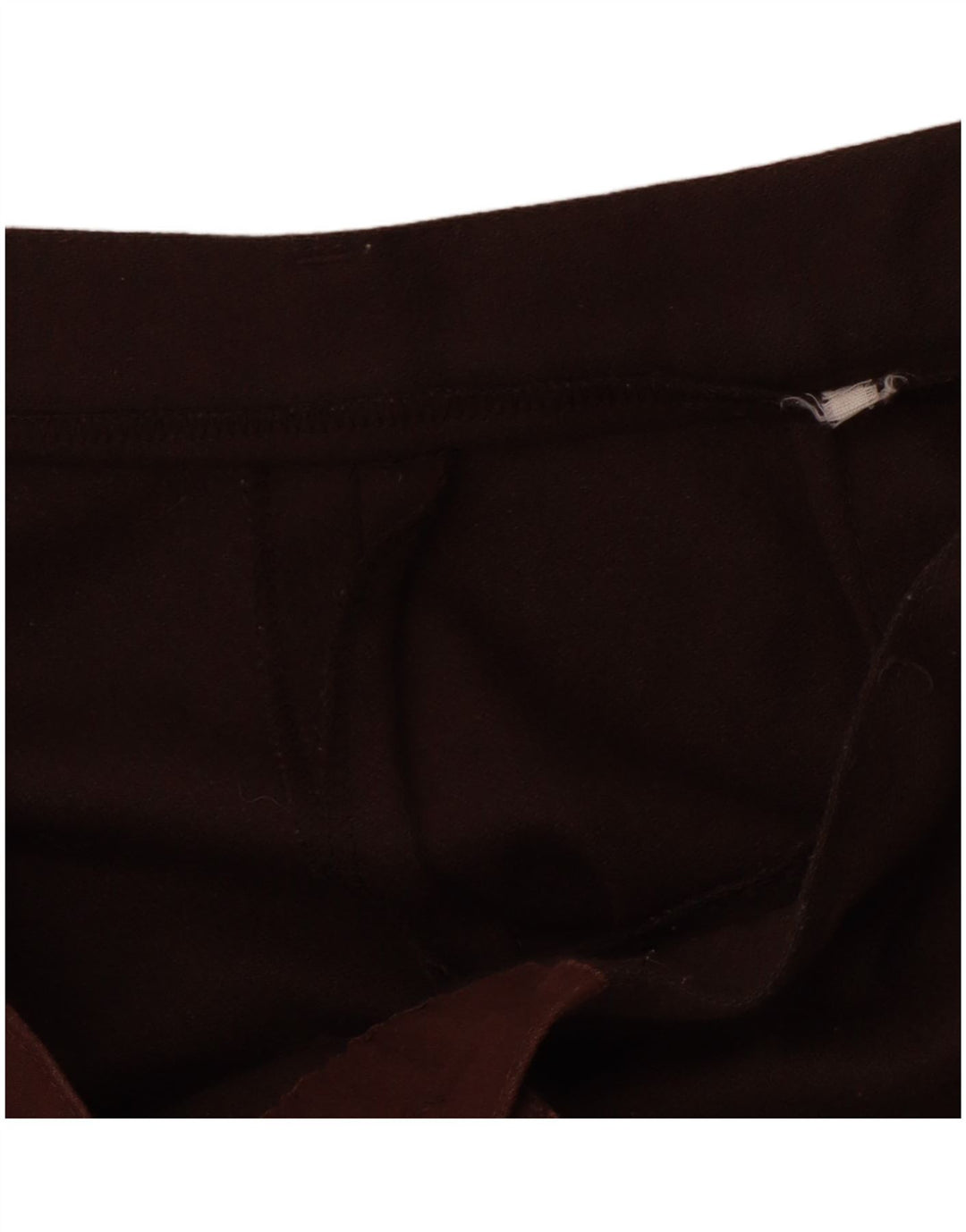 VINTAGE Womens Slim Suit Trousers Large W32 L27 Brown