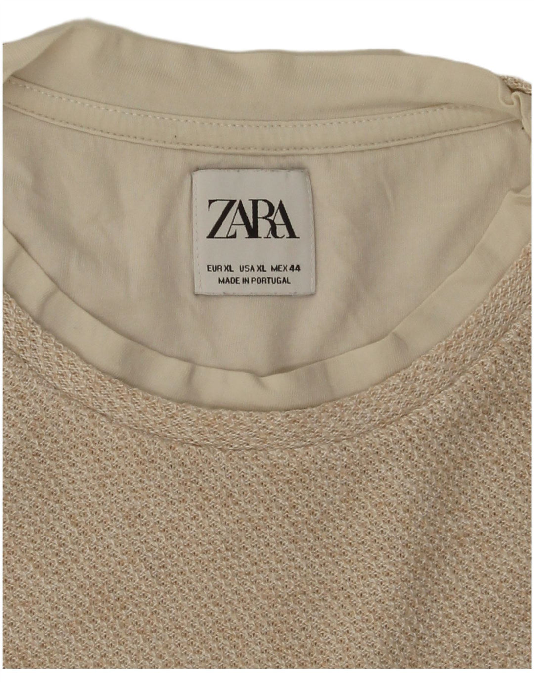 Zara Herren T-Shirt Top XL Beige