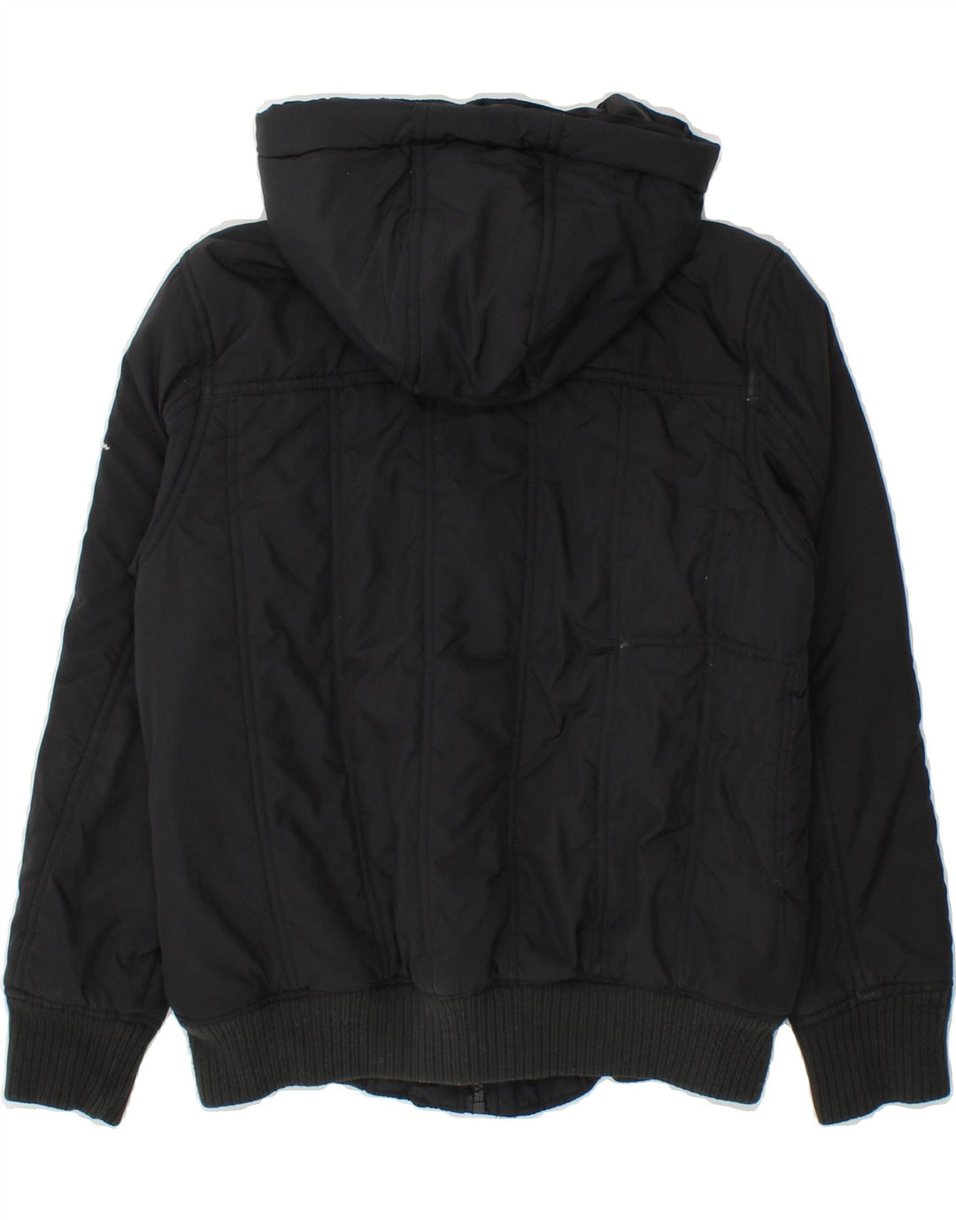 CHAMPION Girls Padded Jacket 11-12 Years Large Black Polyester | Vintage Champion | Thrift | Second-Hand Champion | Used Clothing | Messina Hembry 