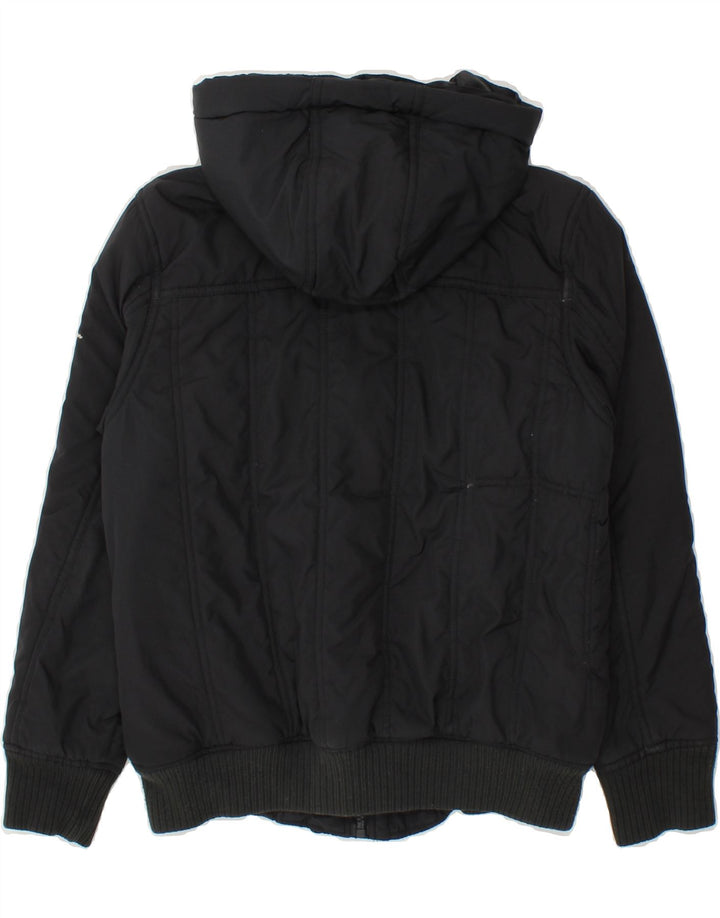 CHAMPION Girls Padded Jacket 11-12 Years Large Black Polyester | Vintage Champion | Thrift | Second-Hand Champion | Used Clothing | Messina Hembry 