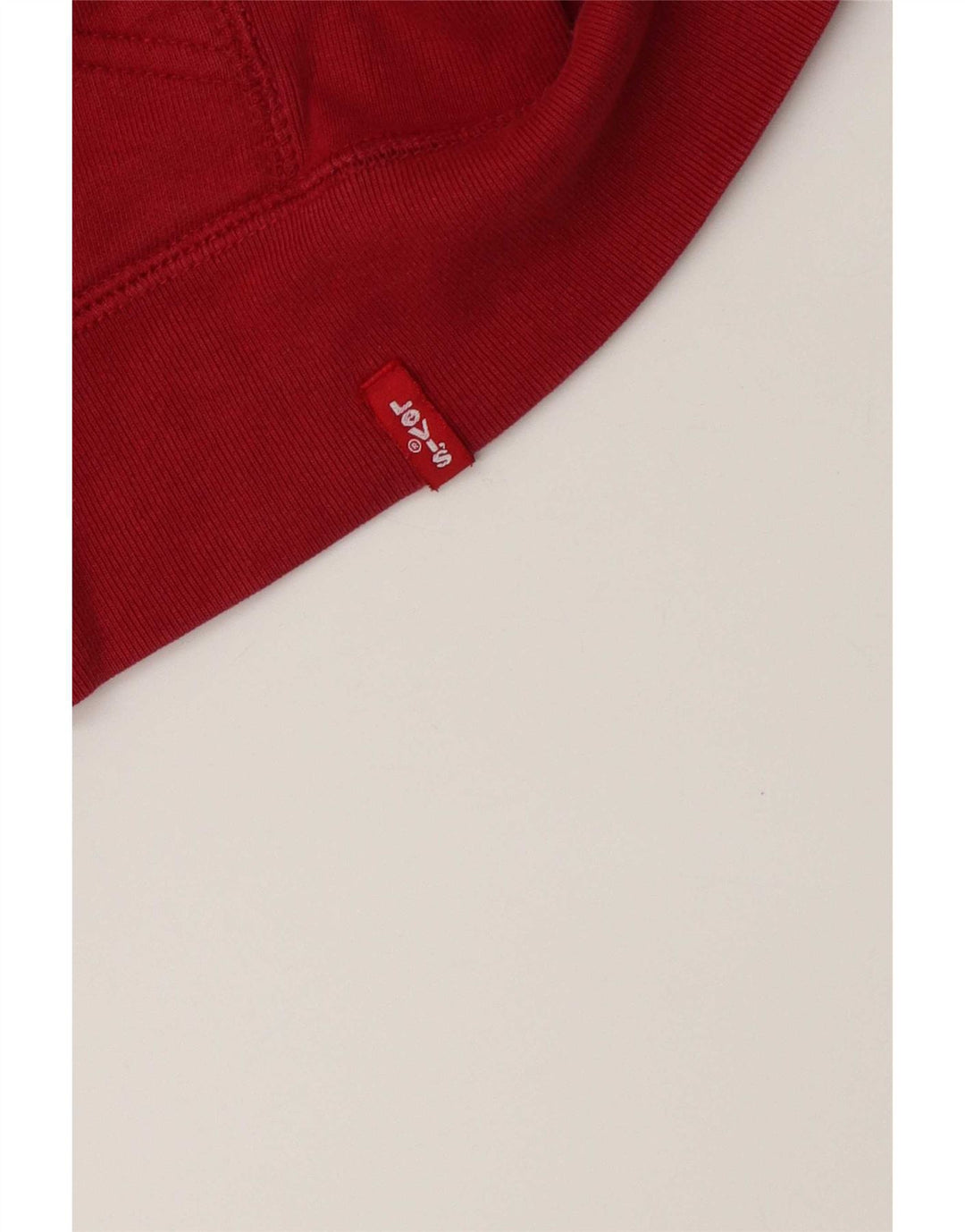 Levi's Damen Crop Zip Hoodie Pullover UK 10 Small Rot