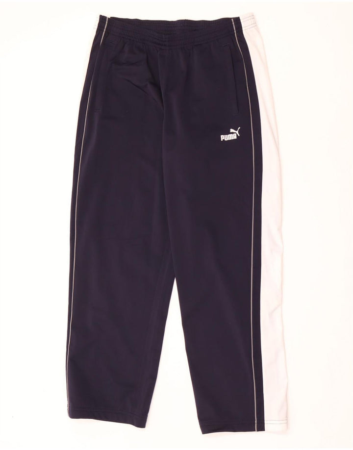 Puma Herren-Trainingshose, groß, marineblau, Farbblock-Polyester
