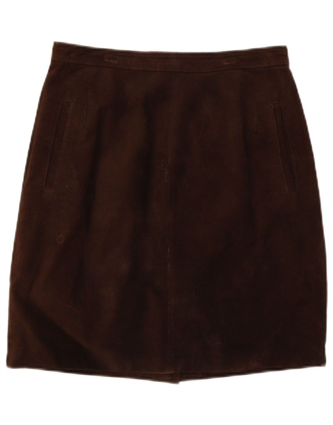 Vintage Damen Wildlederrock IT 44 Medium W28 Braunes Leder