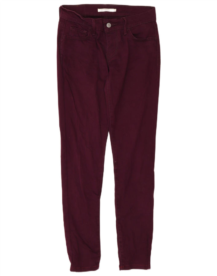 Levi's Damen 710 Super Skinny Jeans W26 L28 Lila Baumwolle