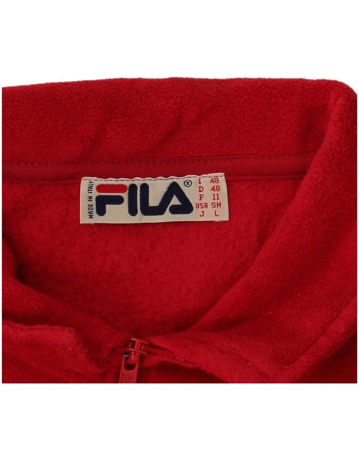 Fila Herren Fleecejacke IT 48 Mittelrot