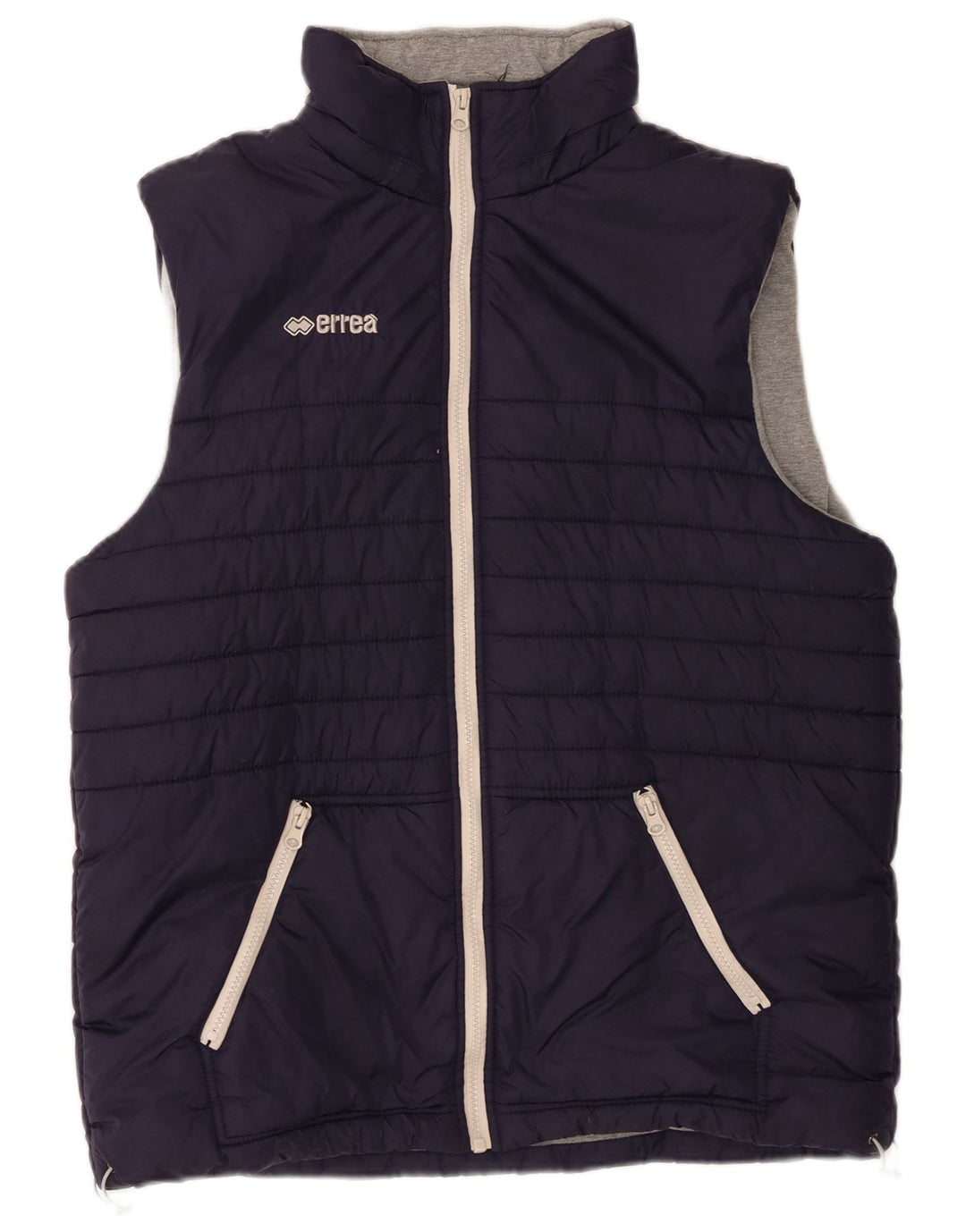 Errea Wattierte Herrenweste UK 40 Large Marineblaues Nylon