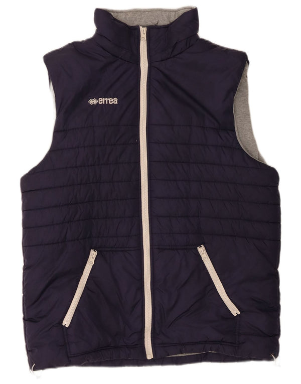 Errea Wattierte Herrenweste UK 40 Large Marineblaues Nylon