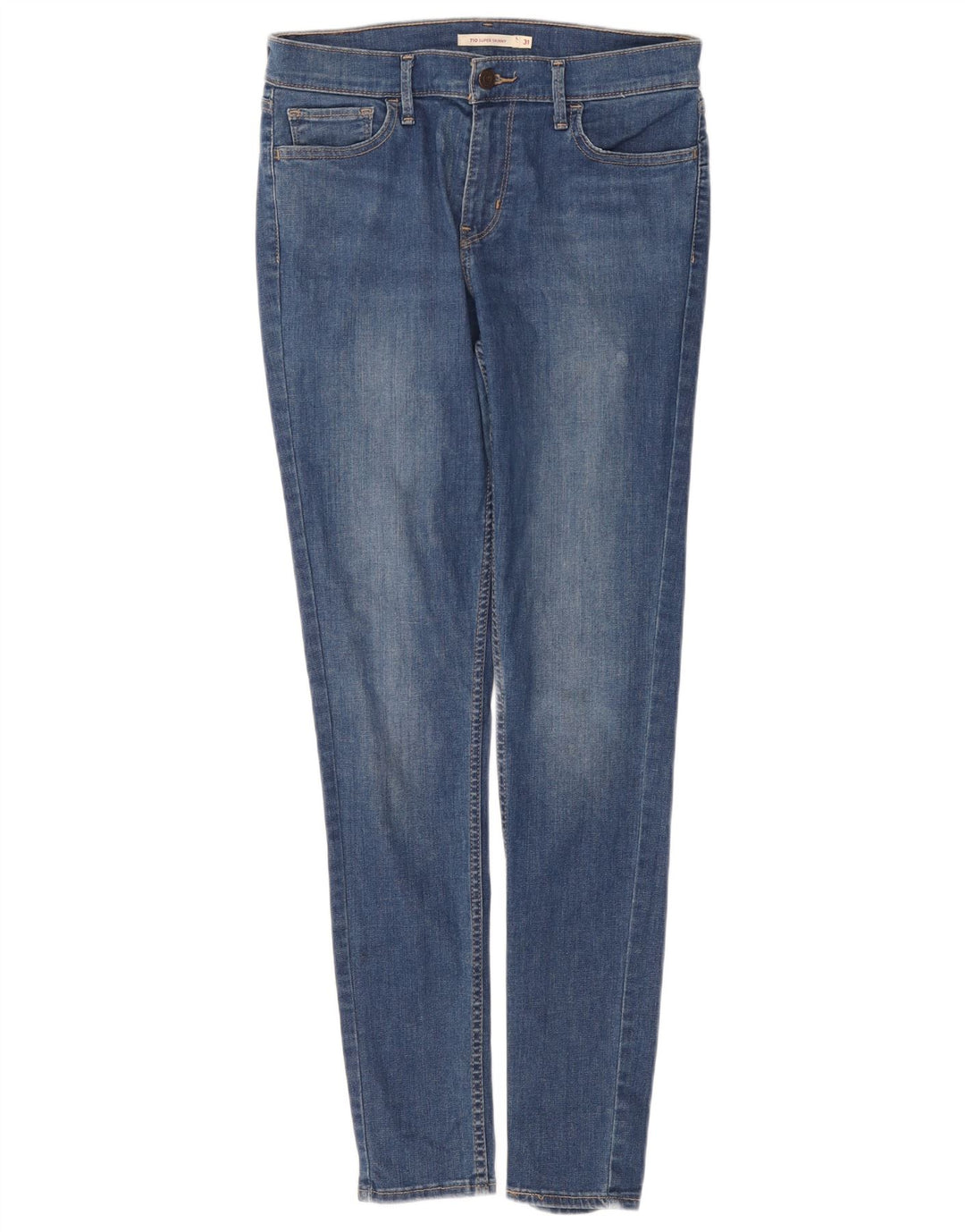 Levi's Damen 710 Super Skinny Jeans W31 L32 Blau