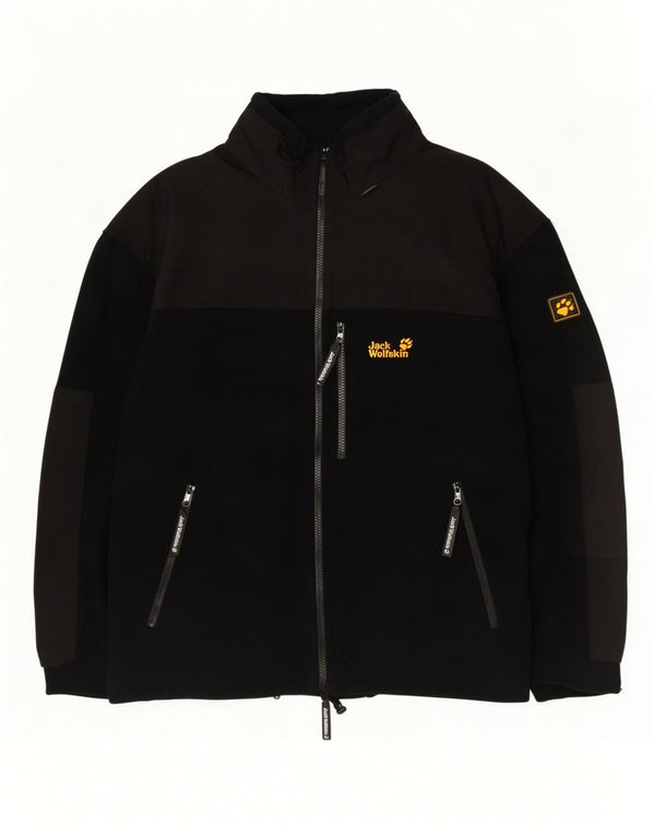 Jack Wolfskin Herren-Windbreaker-Jacke, UK 44, XL, Schwarz, Colourblock-Polyester