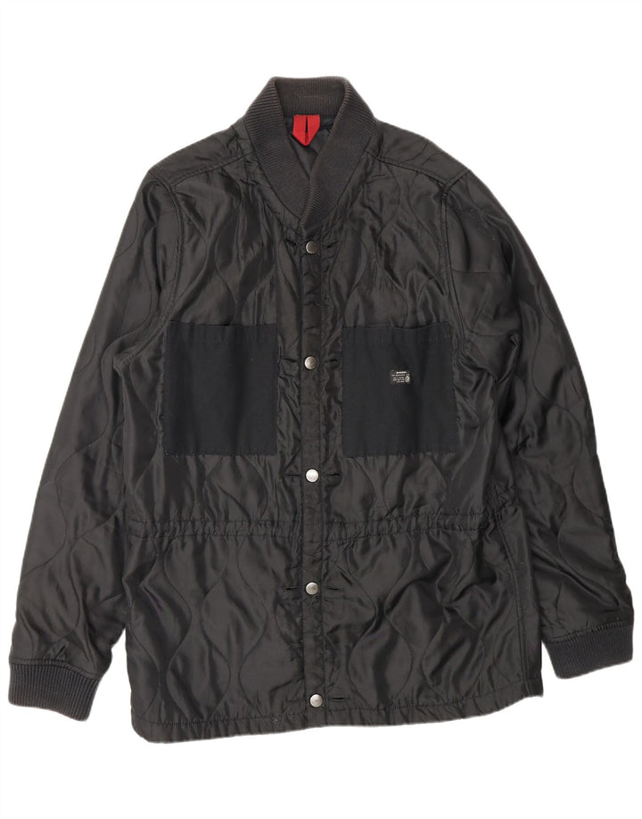 DIESEL Herren Steppjacke UK 38 Mittelschwarzes Polyester