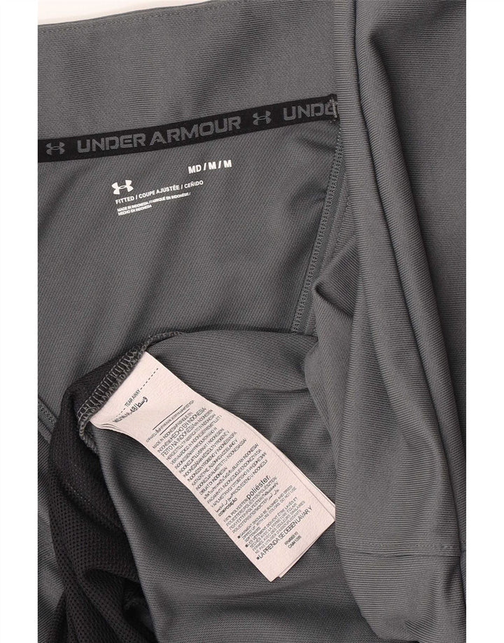 Under Armour Herren-Trainingsanzugoberjacke aus mittelgrauem Polyester